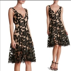 Dress the Population Maya Fit Flare Dress Size 4